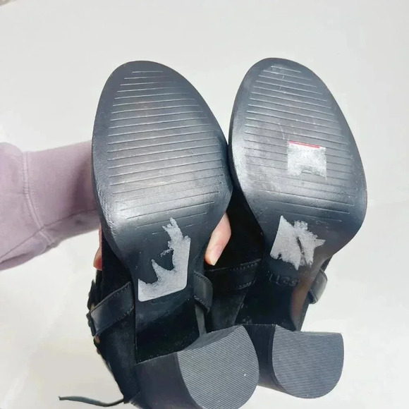 UGG Dandridge Black Suede Harness Boot Women's Size 6 - Picture 7 of 12